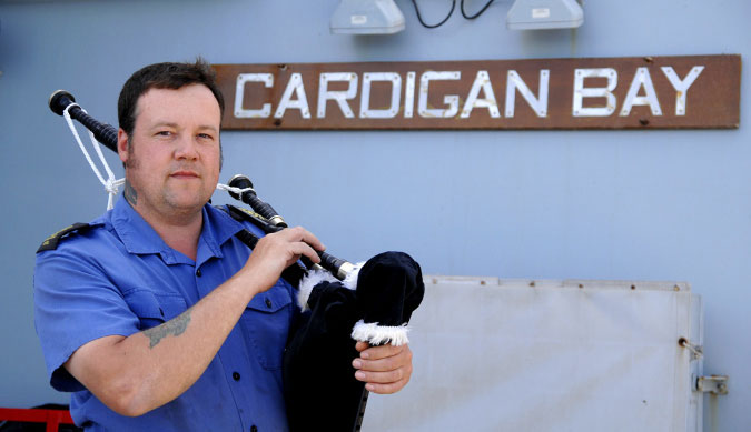 Jock with his Pipes