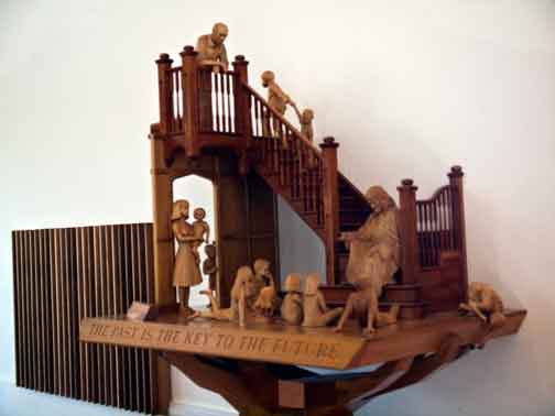 Group of figures inside the Chapel